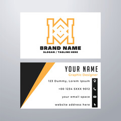 Simple business card design template
