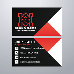 Simple business card design template
