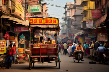 Vibrant Streets of India: A Lively Showcase of Daily Life and Cultural Richness