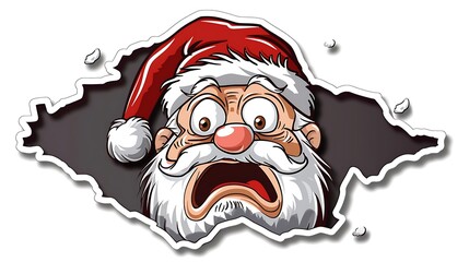 Angry Santa Claus Illustration