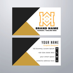 Simple business card design template
