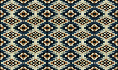 American tribal ethnic native pattern.Traditional Navajo,Aztec,Apache,Southwest and Mexican style fabric pattern.Abstract vector motifs pattern.For fabric,clothing,blanket,carpet,woven,wrap,decoration