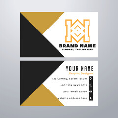 Simple business card design template
