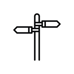 Black line icon for broadway