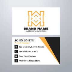 Simple business card design template
