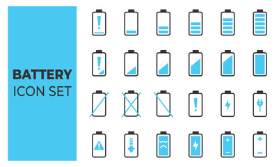battery icon set
