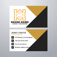 Simple business card design template
