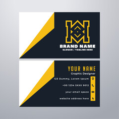 Simple business card design template
