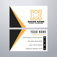 Simple business card design template
