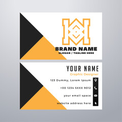 Simple business card design template
