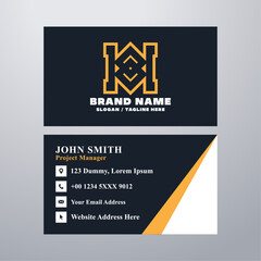 Simple business card design template
