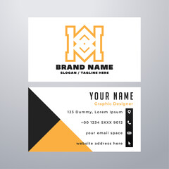 Simple business card design template
