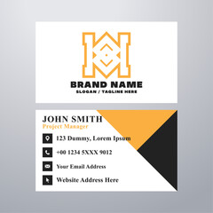 Simple business card design template
