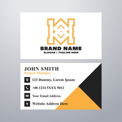 Simple business card design template
