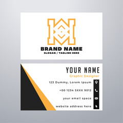 Simple business card design template
