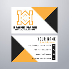 Simple business card design template
