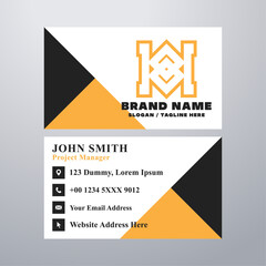 Simple business card design template
