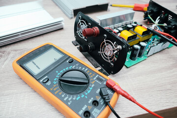 Repair of electronic equipment. Repair of power inverter. Fixing an electronic device
