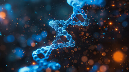 Clean background with a hexagon DNA network design, illustrating advanced science, chemical processes, and biotechnology concepts.
