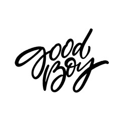 Beautifully designed Good Boy Handwritten Typography Art that captures the essence of joy
