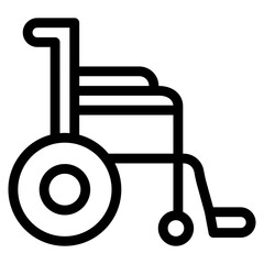Vector Icon Wheelchair, Handicap, Transportation, Disable, Transport
