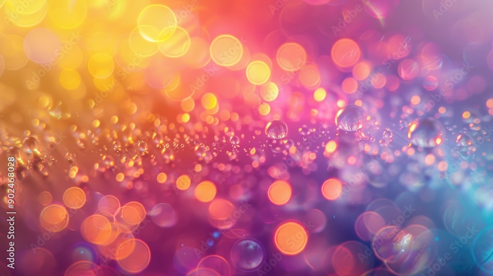 Poster a blurred image of a vibrant and bright background with unknown objects or elements
