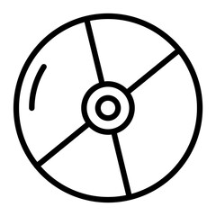 Fototapeta premium CD Vector Line Icon Design