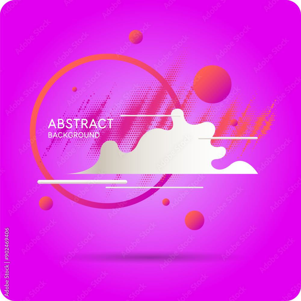 Aufkleber bright attractive abstract background with graphic elements. a composition of shapes and color spots