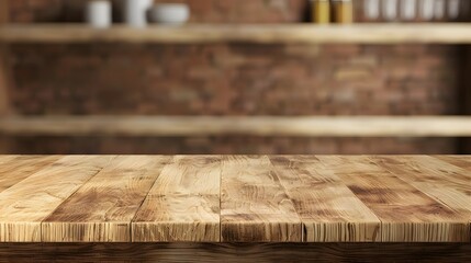 Perspective view of wood or wooden table top corner on isolated background including clipping path
