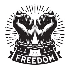 a-pair-of-hands-chained-to-a-chain-freedom-seeking-black-color-silhouette