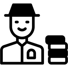 Vector Icon Player, Athlete, Shoot, Bet, Avatar