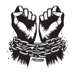 a-pair-of-hands-chained-to-a-chain-freedom-seeking-black-color-silhouette