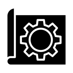 Obraz premium Clickable Prototype Vector Glyph Icon Design