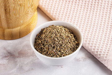 Anise sseds aroma in the bowl