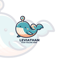 Legendary Animal Leviathan Logo Vector design