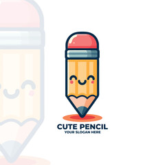Cute Pencil Character for School Children