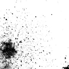 Vintage Grunge Texture Dust and Grain Particles on White Background