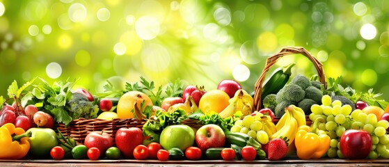 Fruits and vegetables.