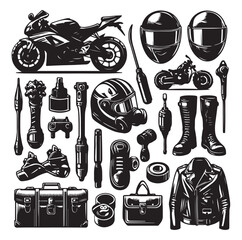 motorcycle-elements-vector-illustration
