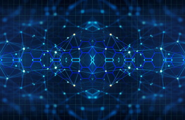 Obraz premium デジタルテクノロジーのイメージ背景