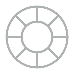 Obraz premium Pool Float Vector Line Grey Icon Design