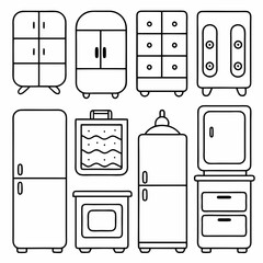 set of household appliances, set of kitchen appliances, set of icons for web, set of vector, set of kitchen appliances, set of kitchen appliances