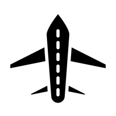 Plane Vector Glyph Icon Design