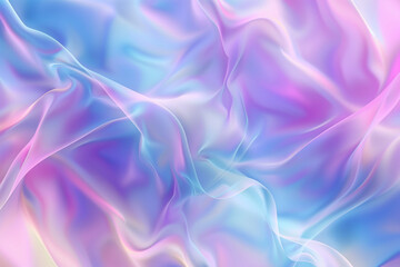 Obraz premium Holographic abstract background, pastel rainbow colors, 