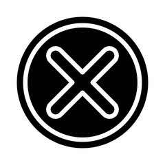 Obraz premium Rejection Vector Glyph Icon Design