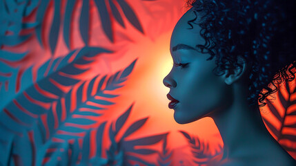 Illuminated Paper Cutout Silhouette Art: Creative Crafting with Dramatic Lighting