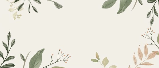 Minimalist invitation template