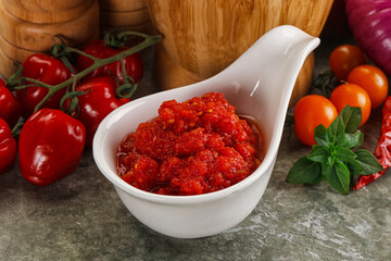 Fresh tomato puree pasta sauce