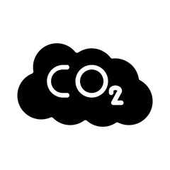 Obraz premium Co Vector Glyph Icon Design