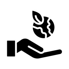 Ecology Vector Glyph Icon Design